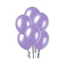 Metalik Mor Balon 100 Adet Karışık Çok Renkli