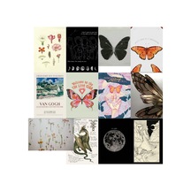 A5 Fairycore Fairygrunge Poster Duvar Kağıdı Seti Estetik Duvar Kolajı Oda Süsleme Afiş Seti