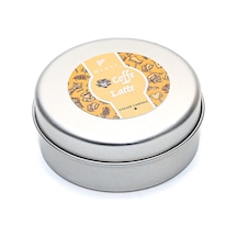 MİSSİ COFFE LATTE KOKULU SILVER TENEKE VEGAN MUM /SEYAHAT MUMU