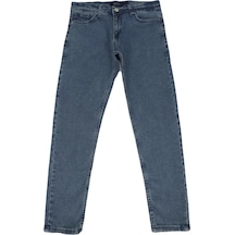 Dmctekstil Hacker Denim Erkek Açık Mavi Normal Bel Rahat Kesim Dar Paça Bilekte Jean Pantolon
