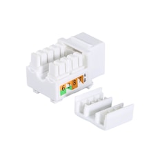 Network Konnektör - Rj45 - Keystone - Cat. 6 - 90 Derece