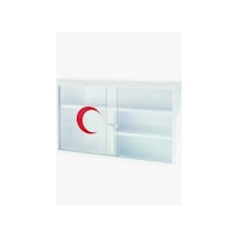 Lüks Plastik Ecza Dolabı 45x30,duvara Monte ,lk Yardım Dolabı Kapaklı İlaç Kutusu,sağlık Dolabı Beyaz