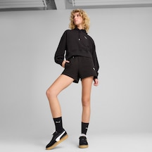 Puma Wardrobe Essentials Relaxed Kadın Siyah Sweatshirt 629746 Siyah