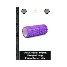 Delux Serisi Pratik Bireysel Yoga Foam Roller Lila