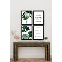 Artavessa 4 Parça Çerçeve Görünümlü Mdf Tablo Seti - ART4CRVDK82