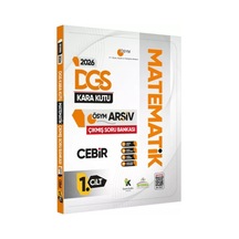 2026 DGS MATEMATİK Kara Kutusu 1.Cilt CEBİR ÖSYM Çıkmış Soru Bankası Konu Özetli Dijital Çözümlü