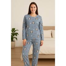 Kadın Pijama Takımı Sude Gri