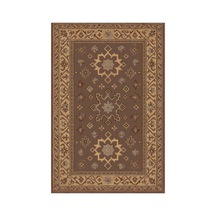 Kartela Halı Rustik Halı Jüt Taban Dokuma Halı Kahverengi - 100 X 150 Cm