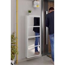 Ceha 4'lü Metal Ayakkabılık Kar Beyaz/Aynalı K.AYK-4/A/P9003 Beyaz