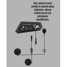 Ergonomik Bluetooth Kulaklık Mikrofonlu Kask Uyumlu 1 Adet