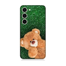 Samsung Galaxy S23 Uyumlu Sevimli Kahverengi Ayı Desenli Silikon Kılıf