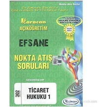 Karacan Aöf 2014 2.sınıf Ticaret Hukuku 1 Nokta Atış Soruları Karacan Açıköğretim Yayınları