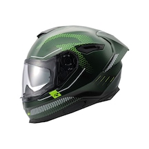 Nexx Y.100R Baron Kapalı Motosiklet Kaskı Mat Yeşil