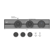 Eae E-flux Raylı Priz, 2 Şebeke, 1 Usb Type A+c 20w Gri Efg500