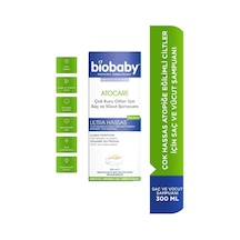 Biobaby Çok Kuru Ciltler Saç Ve Vücut Şampuanı 300 ml - Organik Zeytin Yağı Alman Papatyası Atopik Ciltler