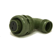 Ms3108 14s-9s 2 Pinli 90 Derece Dişi Askeri Tip Konnektör
