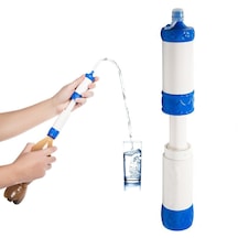 A9 Outdoor Basınçlı Arındırıcı Taşınabilir Su Filtresi Koyu Mavi Beyaz