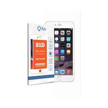 Apple Uyumlu iPhone 6 Beyaz Tam Kaplayan 21D Ekran Koruyucu Cam (501285555) 20 Tl Fark Ile Apple Uyumlu iPhone Hızlı Şarj Kablosu