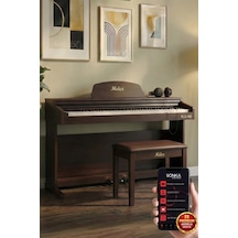 Midex Plx-190sr Dijital Piyano 88 Tuşlu Gül Ağacı Tuş Hassasiyetl