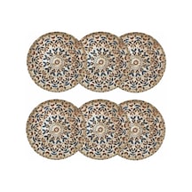 Mudo Home Ephesus Pasta Tabağı Seti 6lı -20cm Çok Renkli