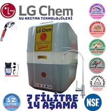 Lg Chem Cool Gri Byaz Pompalı 12lt 7flt 14 Aşama Su Arıtma Cihazı