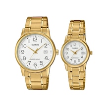 Casio Mtp-ltp-v002g-7b2udf Çift Kol Saati Kadın-erkek Metalik