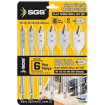 Sgs 6 Parça Ahşap Yaprak Matkap Ucu Seti