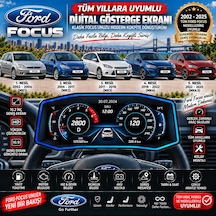 Ford Focus 2002-2025 Model Uyumlu Harici Digital Gösterge Odb Ekran Arıza Göstergesi Turbo Gösterge Hayalet Ekran
