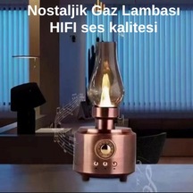 Nostaljik Gaz Lambalı Görünümlü Bluethoot Speaker Mp3 Çalar Rt-764