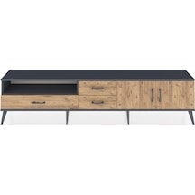 Arges Tv Ünitesi 2 Raflı 3 Çekmeceli 2 Kapaklı 220x30x51 Antrasit-çam Atlas Çam/atlas Çam - Antrasıt