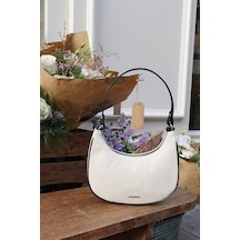 Housebags Kanvas Soft Siyah Yarım Ay Kol Çantası 242 Soft Siyah