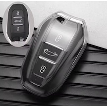 Citroen C4x Sustasız Anahtar Kılıfı Şeffaf