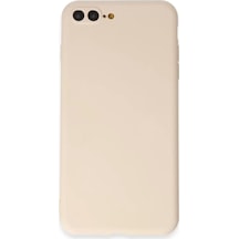 Apple İphone 7 Plus Kılıf First Silikon - Krem