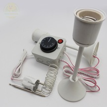 Termostat Kontrollü Düğmeli Yanan 1 Lamba Çıkışlı 1 Uzun Duyu Set