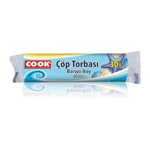 Cook Çöp Torbası Banyo Boy Okyanus Kokulu 30'lu