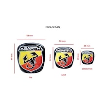 Egea Sedan Abarth Logo Takım Set