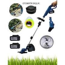 Rowermax RPC-MM150 Akülü Tırpan + Teleskopik Misinalı Set