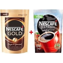 Nescafe Gold 200 G + Classic Hazır Kahve 200 G