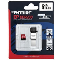 Patriot Ep Ddr200 512gb Microsdxc V30 A2 Hafıza Kartı + Usb-a/usb-c Kart Okuyucu Pef512gep33mcx
