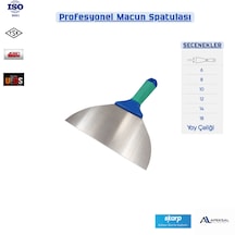 Skarp 18 Cm Profesyonel Macun Spatulası Esnek Alçı Dolgu Tadilat Ispatula