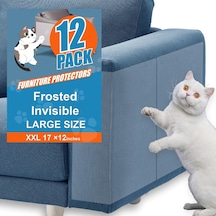 12'li Paket Kedi Çizilmez Mobilya Koruyucu - Kediler İçin Kanepe Köşe Koruyucuları Bant - Gelişmiş Mat Yüzey, B