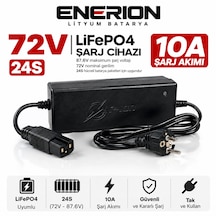 Enerion 72v 10a Lifepo4 Lityum Batarya Şarj Cihazı 24s 87.6v Cc/cv Fanlı Soğutma Elektrikli Araç Uyumlu