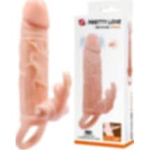 Hızlı Express Pretty Love 5 Cm Dolgulu 10 Hız Titreşimli Süper Realistik Penis Kılıfı