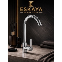 Eshome Valor Lüx Premium Mutfak Bataryası krom