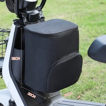 Springsun Elektromobil Ön Çubuk Çantası - Siyah Büyük Kapasiteli, Dayanıklı Malzeme, Kolay Kurulum, Bisiklet Ve Motosiklet İçin Uygun Depolama Çanta