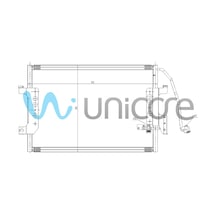 Klima Radyatörü Mercedes A168 1997-2004, Vaneo 2003+ 540 383 / 414 500 00 54, 168 500 08 54