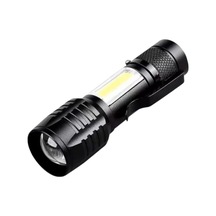 Ws-5454 Taktik El Feneri Usb Şarj Edilebilir Kamp Feneri Cob Zumlanabilir Mini Taşınabilir El Feneri Açık Ahşap