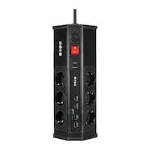 3 Metre Uzunlukta Akım Korumalı Priz - 2xusb Ve 2xtype C Bağlantı