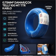 Star H05v-k 0.75mm² Damar/çok Telli 100 Mt Ttr Kablo