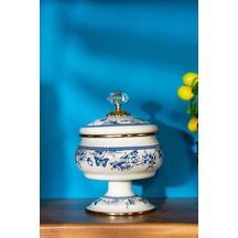 Miss Betty Blue Life Ayaklı Şekerlik 18cm Miss-8324-04